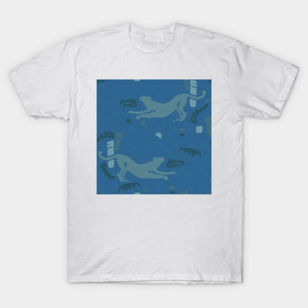 Midnight Jungle / Modern Wilderness T-Shirt by matise